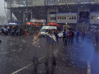 Der Regen konnte die Feierlichkeiten nur unwesentlich eindämmen.
