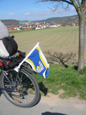 Bei Rudolstadt die Heidecksburg im Blick...
