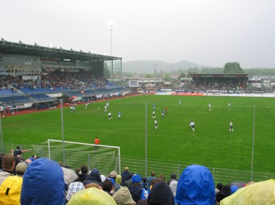 Viel lief nicht zusammen, aber der FCC ging durch Werner mit 1:0 in Führung.
