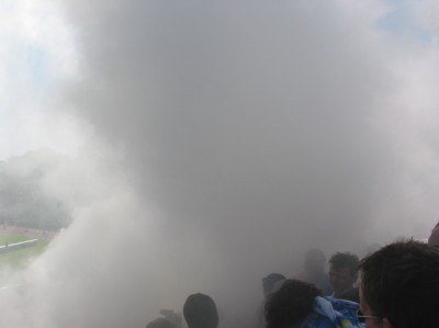 ... und die nächsten zwei Augsburger Angriffe verschwanden im Nebel.
