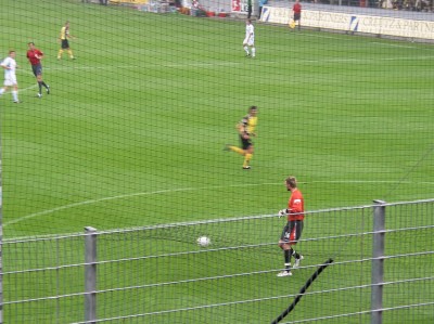 Ein Ex-Jenaer im Tor der Alemannia.
