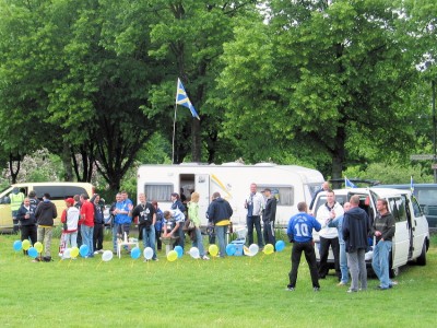 Mit leckerer Thüringer Verpflegung wurden wir vor dem Stadion begrüßt
