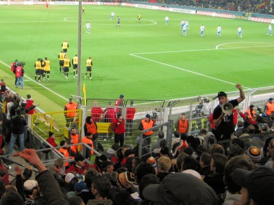 Leider schon nach gut 10 Minuten das 1:0 für Dortmund
