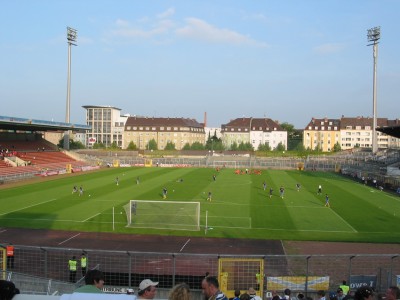 Das Stadion ist einfach schick.
