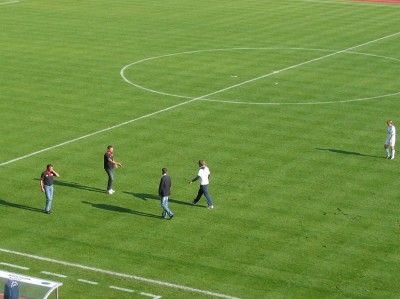 ... und so musste man wieder den Gästen gratulieren
