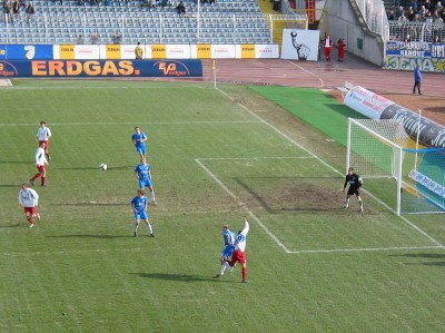 Bei 2-3 gefährlichen Schüssen der Wuppertaler musste man kräftig durchatmen
