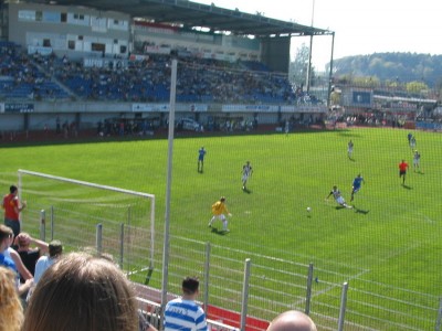 In der Schlussminute traf Sträßer zum entscheidenden 2:0
