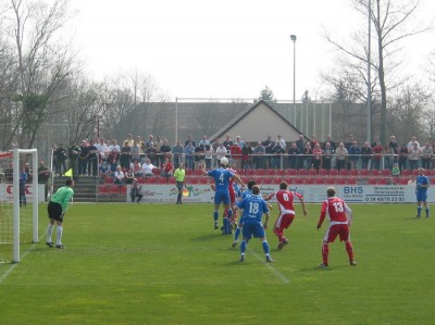 Meuselwitz tauchte zwar 3-4mal vor Nulle auf, aber zur Halbzeit führte der FCC bereits mit 4:1
