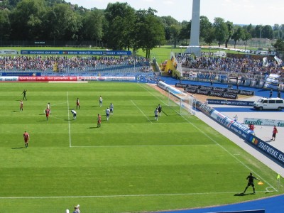 Die Bayern nutzten einen Eckball zur 1:0 Führung
