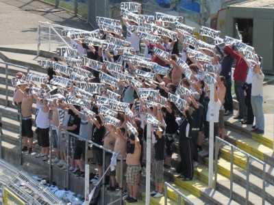 Choreo im Gästeblock
