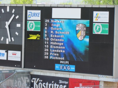 Sehr offensive Startelf des FCC
