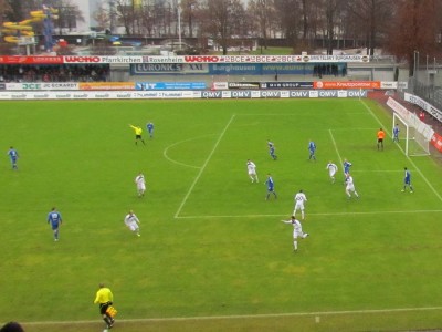 Und schon steht es 1:0 für Burghausen
