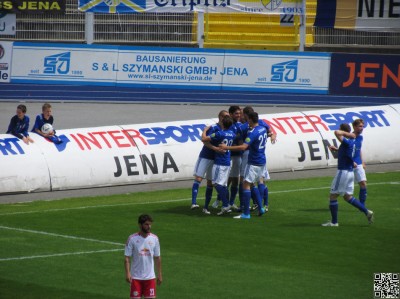 ... und schwups das 1:0 verpasst!
