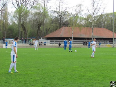 Anpfiff im Spiel der II. gegen Bernburg
