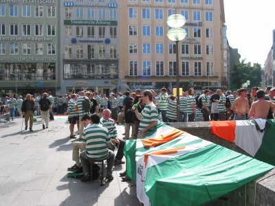  Marienplatz am frühen Nachmittag.
Schlüsselwörter: Bayern München Celtic Glasgow Marienplatz