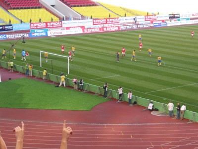 Die zweite Halbzeit wurde dann von Spartak klar beherrscht und beim Elfmeterpfiff (55.) wurde schon einmal gejubelt.
